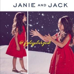 Janie and jack Mommy and me jacquard dress, see matching mom dress. EUC